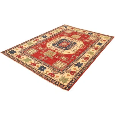 Ecarpetgallery One-of-a-kind Hand-knotted New Age Finest Gazni Red/beige 8'3" X 11'5" Wool Area Rug In Red,beige