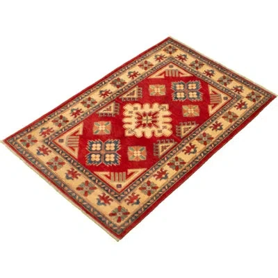 Ecarpetgallery One-of-a-kind Hand-knotted New Age Finest Gazni Red/beige/blue 4'2" X 6'4" Wool Area Rug In Blue;red;beige