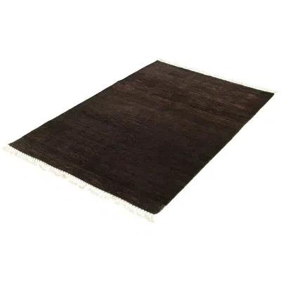 Ecarpetgallery One-of-a-kind Hand-knotted New Age Gabbeh Black 5' X 7'8" Wool Area Rug