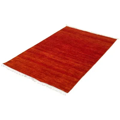 Ecarpetgallery One-of-a-kind Hand-knotted New Age Gabbeh Dark Copper 4'11" X 7'11" Wool Area Rug In Dark Copper,copper