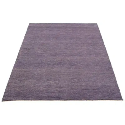 Ecarpetgallery One-of-a-kind Hand-knotted New Age Gabbeh Purple 5'11" X 8'11" Wool Area Rug In Indigo