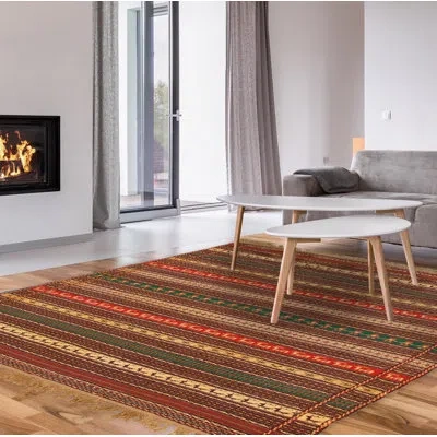 Ecarpetgallery One-of-a-kind Hand-knotted New Age Kashkoli Dark Burgundy 6'7" X 10'2" Wool Area Rug In Cream,dark Burgundy