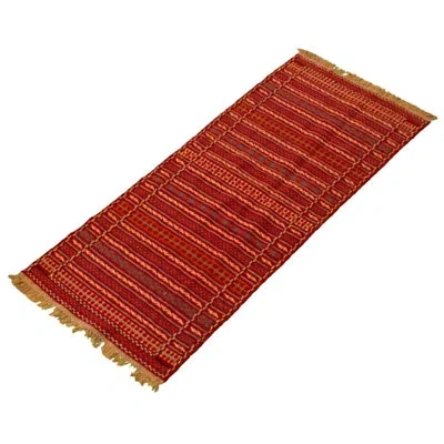 Ecarpetgallery One-of-a-kind Hand-knotted New Age Kashkoli Dark Red/yellow 2'7" X 6'8" Runner Wool Area Rug In Yellow;dark Red