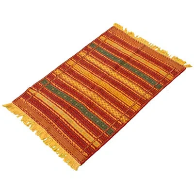Ecarpetgallery One-of-a-kind Hand-knotted New Age Kashkoli Dark Red/yellow 3'3" X 4'10" Wool Area Rug In Yellow;dark Red