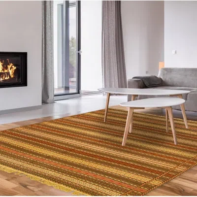 Ecarpetgallery One-of-a-kind Hand-knotted New Age Kashkoli Green/yellow 6'7" X 9'10" Wool Area Rug In Green,yellow