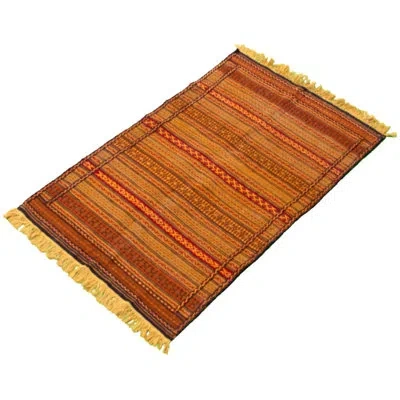 Ecarpetgallery One-of-a-kind Hand-knotted New Age Kashkoli Orange/red 3'4" X 5'4" Wool Area Rug In Red;orange