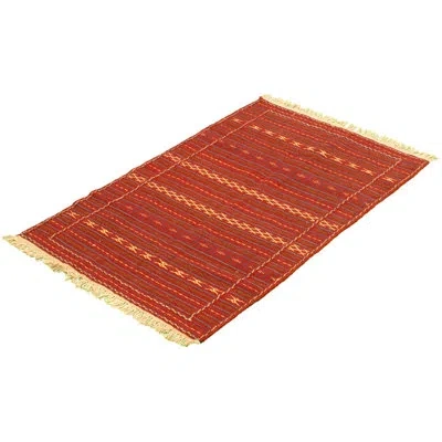 Ecarpetgallery One-of-a-kind Hand-knotted New Age Kashkoli Red/beige 3'3" X 5' Wool Area Rug In Red;beige