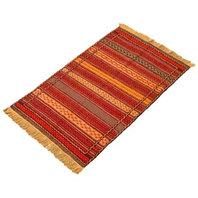 Ecarpetgallery One-of-a-kind Hand-knotted New Age Kashkoli Red/yellow 3'2" X 5'1" Wool Area Rug In Red;yellow