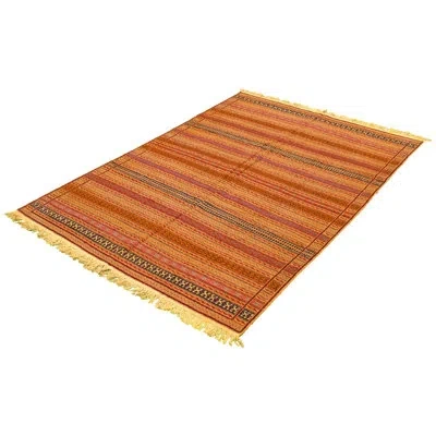 Ecarpetgallery One-of-a-kind Hand-knotted New Age Kashkoli Tan/red 6'4" X 9'9" Wool Area Rug In Tan,red