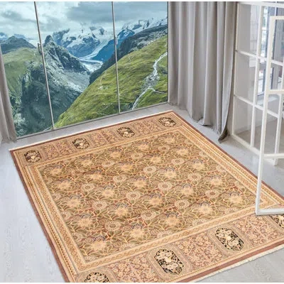 Ecarpetgallery One-of-a-kind Hand-knotted New Age Pako Brown 10'2" X 14'3" Wool Area Rug