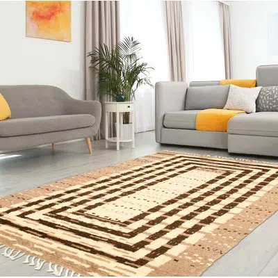 Ecarpetgallery One-of-a-kind Hand-knotted New Age Pako Moroccan Cream 4'10" X 8'1" Wool Wool Area Rug