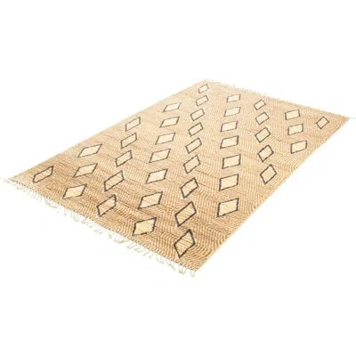 Ecarpetgallery One-of-a-kind Hand-knotted New Age Pako Moroccan Cream/tan 6' X 9'3" Wool Area Rug In Dark Gray