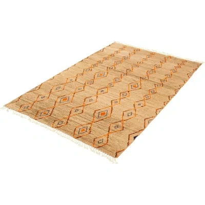 Ecarpetgallery One-of-a-kind Hand-knotted New Age Pako Moroccan Tan 5'11" X 9'3" Wool Area Rug