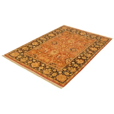 Ecarpetgallery One-of-a-kind Hand-knotted New Age Pako Persian 18/20 Dark Copper/red/blue 6' X 8'9" Wool Area Rug In Dark Copper,red,blue