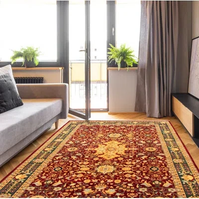 Ecarpetgallery One-of-a-kind Hand-knotted New Age Pako Persian 18/20 Dark Red 6' X 9'1" Wool Area Rug In Cream,dark Red,light Blue
