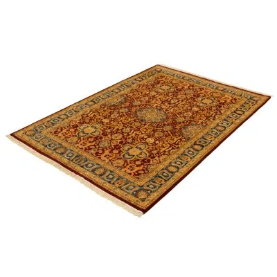 Ecarpetgallery One-of-a-kind Hand-knotted New Age Pako Persian 18/20 Dark Red/copper 6'1" X 9' Wool Area Rug In Dark Red,copper