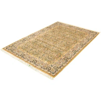 Ecarpetgallery One-of-a-kind Hand-knotted New Age Pako Persian 18/20 Khaki 6'8" X 10'2" Wool Area Rug In Blue,cream,dark Navy