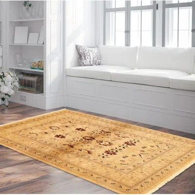 Ecarpetgallery One-of-a-kind Hand-knotted New Age Pako Persian 18/20 Light Khaki 4'1" X 6' Wool Area Rug