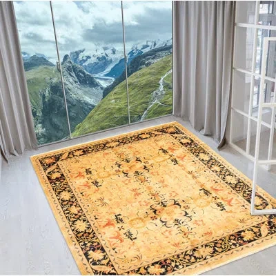 Ecarpetgallery One-of-a-kind Hand-knotted New Age Pako Persian 18/20 Light Khaki 8'1" X 10'7" Wool Area Rug In Copper,cream,dark Navy