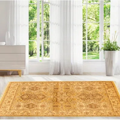 Ecarpetgallery One-of-a-kind Hand-knotted New Age Pako Persian 18/20 Light Yellow 4'1" X 6'2" Wool Area Rug