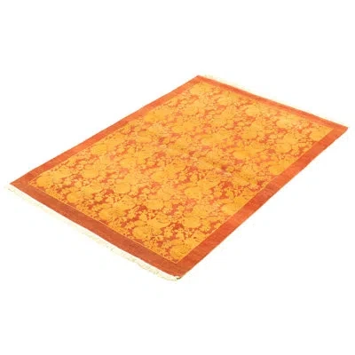 Ecarpetgallery One-of-a-kind Hand-knotted New Age Pako Persian 18/20 Orange 4' X 6'1" Wool Area Rug