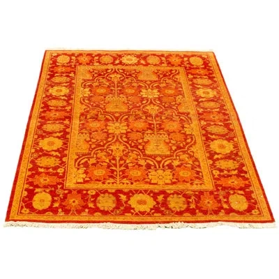 Ecarpetgallery One-of-a-kind Hand-knotted New Age Pako Persian 18/20 Red 4'2" X 5'10" Wool Area Rug