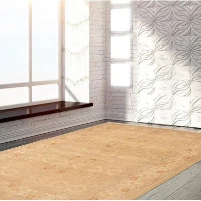 Ecarpetgallery One-of-a-kind Hand-knotted New Age Pako Persian 18/20 Tan 4'5" X 6'5" Wool Area Rug In Brown,cream,dark Copper
