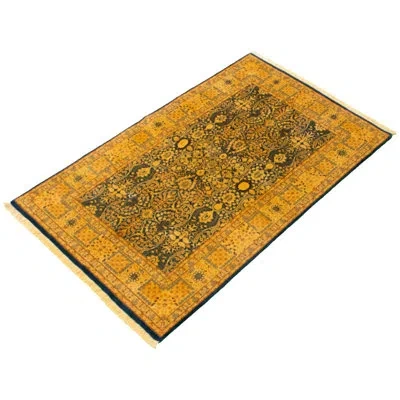Ecarpetgallery One-of-a-kind Hand-knotted New Age Pako Persian 18/20 Yellow/blue 4'6" X 7'3" Wool Area Rug In Yellow,blue