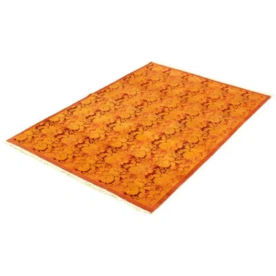 Ecarpetgallery One-of-a-kind Hand-knotted New Age Pako Persian Copper 5'2" X 7'8" Wool Area Rug In Copper,dark Red,light Yellow