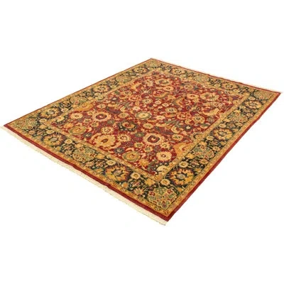 Ecarpetgallery One-of-a-kind Hand-knotted New Age Pako Persian Dark Red 8' X 10'2" Wool Area Rug In Blue,dark Red,beige
