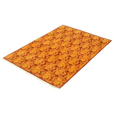 Ecarpetgallery One-of-a-kind Hand-knotted New Age Pako Persian Dark Red/beige 5' X 7'6" Wool Area Rug In Dark Red,beige