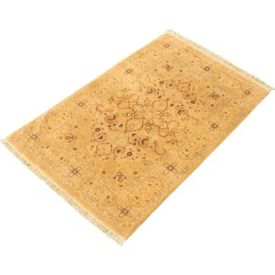 Ecarpetgallery One-of-a-kind Hand-knotted New Age Pako Persian Tan 4' X 6'2" Wool Area Rug