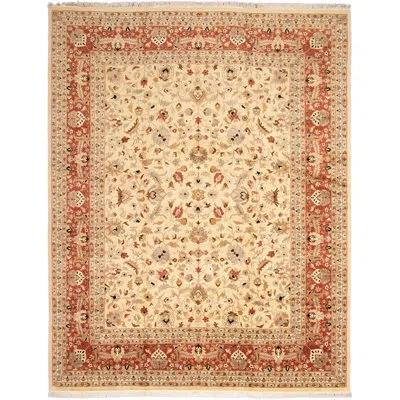 Ecarpetgallery One-of-a-kind Peshawar Hand-knotted New Age 12'3" X 15'9" Wool Area Rug In Cream/orange/light Brown In Orange;cream;light Brown