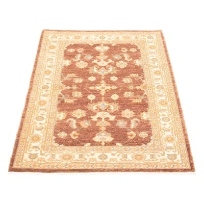 Ecarpetgallery One-of-a-kind Peshawar Hand-knotted New Age 4' X 5'11" Wool Area Rug In Dark Brown