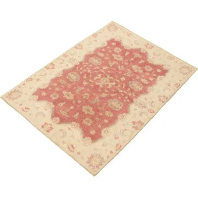 Ecarpetgallery One-of-a-kind Peshawar Oushak Hand-knotted New Age Ushak Light Burgundy 5'2" X 6'10" Wool Area Rug
