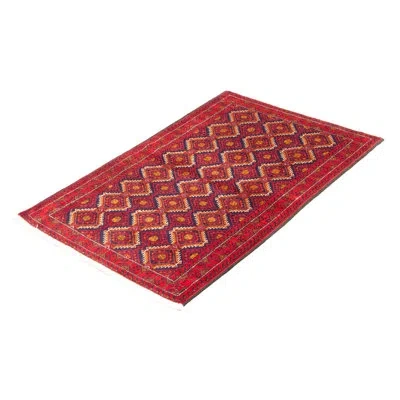 Ecarpetgallery One-of-a-kind Royal Hand-knotted New Age 3'4" X 5'8" Wool Area Rug In Red