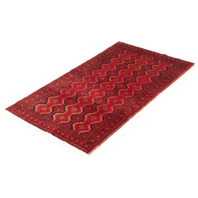 Ecarpetgallery One-of-a-kind Royal Hand-knotted New Age 3'4" X 6'3" Wool Area Rug In Red