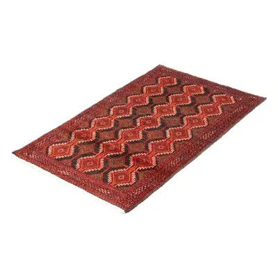 Ecarpetgallery One-of-a-kind Royal Hand-knotted New Age 3'6" X 5'11" Wool Area Rug In Red