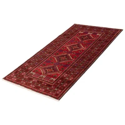 Ecarpetgallery One-of-a-kind Royal Hand-knotted New Age 4' X 7'8" Wool Area Rug In Red