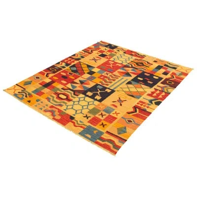 Ecarpetgallery One-of-a-kind Sundance Hand-knotted New Age Anatolian Orange/yellow/red 8'4" X 10'1" Wool Area Rug In Orange,yellow,red