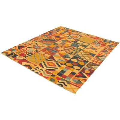 Ecarpetgallery One-of-a-kind Sundance Hand-knotted New Age Anatolian Red/tan 8'6" X 9'10" Wool Area Rug In Red,tan