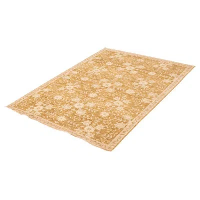 Ecarpetgallery Peshawar Oushak Brown Rug 6'2" X 8'8" In Brown;cream
