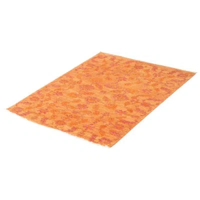 Ecarpetgallery Peshawar Oushak Copper Rug 4'1" X 5'11" In Copper;burnt Orange
