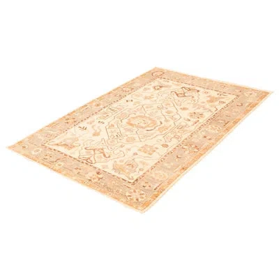 Ecarpetgallery Peshawar Oushak Cream Rug 6' X 9' In Gray;cream;dark Brown