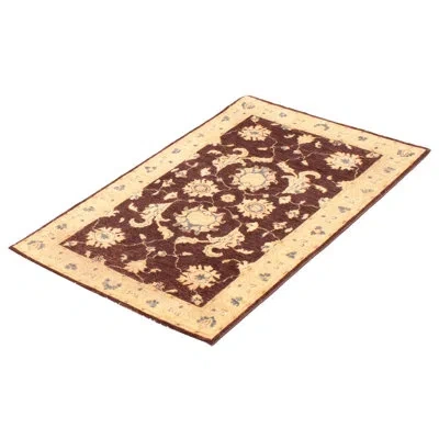 Ecarpetgallery Peshawar Oushak Dark Brown Rug 3''1" X 5''0"