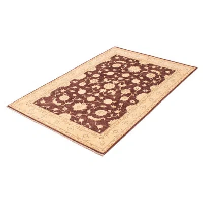 Ecarpetgallery Peshawar Oushak Dark Brown Rug 5''3" X 7''8"
