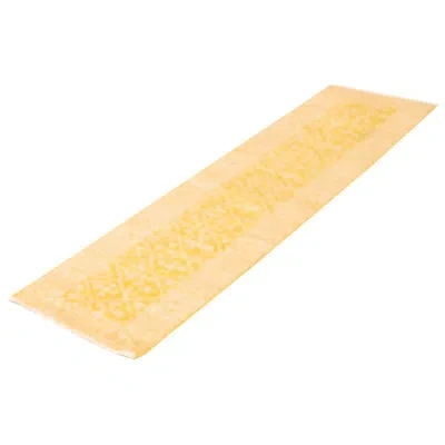 Ecarpetgallery Peshawar Oushak Gold Rug 2'8" X 10'0" In Beige;gold