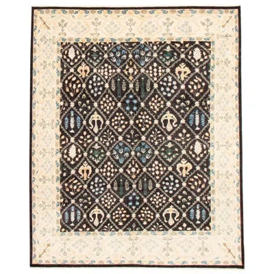 Ecarpetgallery Peshawar Oushak Hand-knotted Wool Black/blue/ivory/tan Area Rug In Blue;black;ivory;tan
