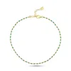 Ecce | Artisan Diamonds Women's 14k Solid Gold Enamelled Candy Crush Anklet - Green In Green