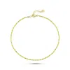 Ecce | Artisan Diamonds Women's 14k Solid Gold Enamelled Candy Crush Anklet - Neon Yellow In Yellow